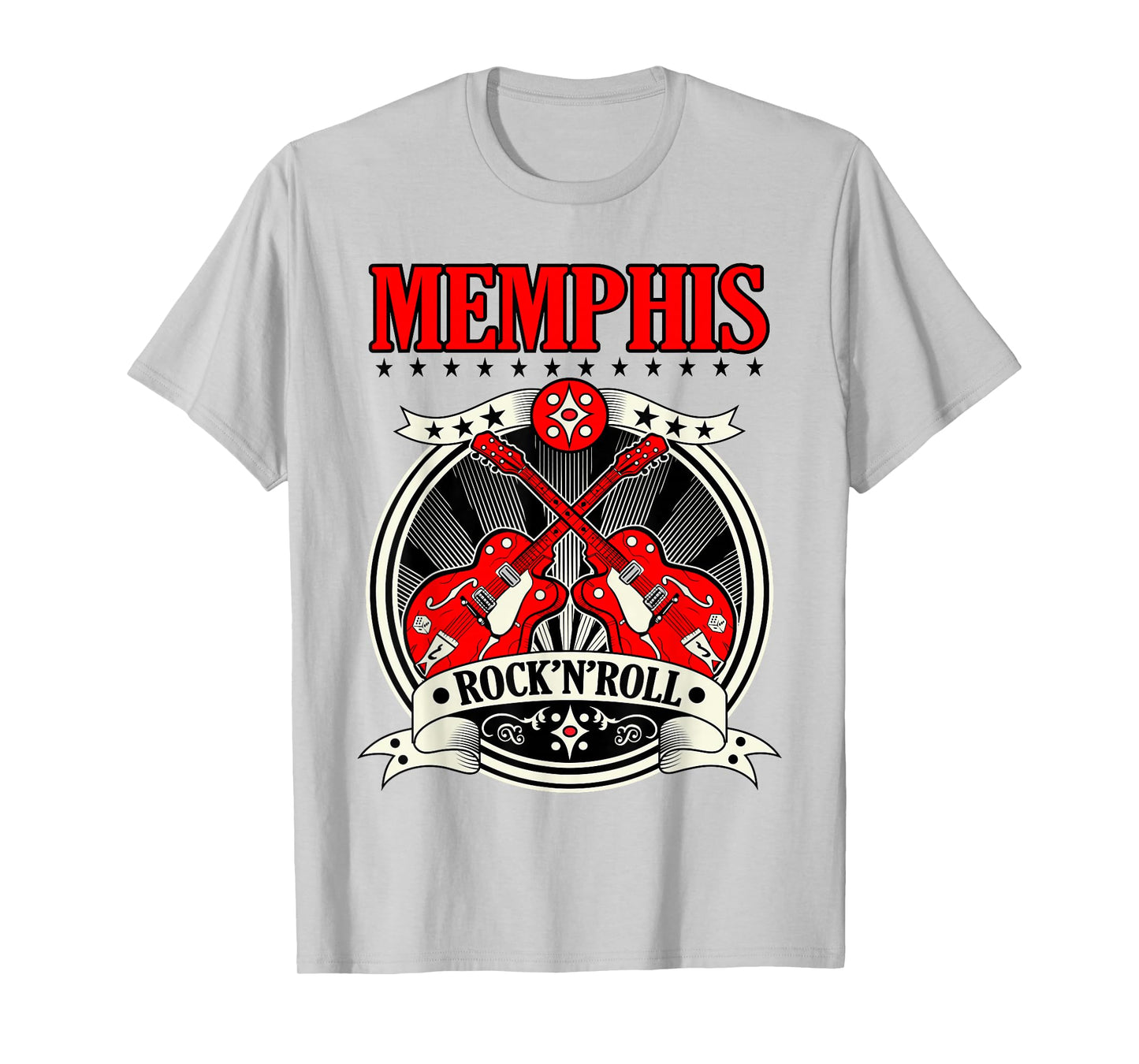50s Rockabilly Style Memphis Gifts Sock Hop Party Guitar T-Shirt