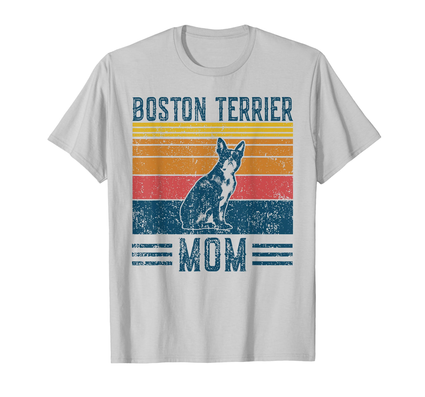 Dog Boston Terrier Mom - Vintage Boston Terrier Mom T-Shirt
