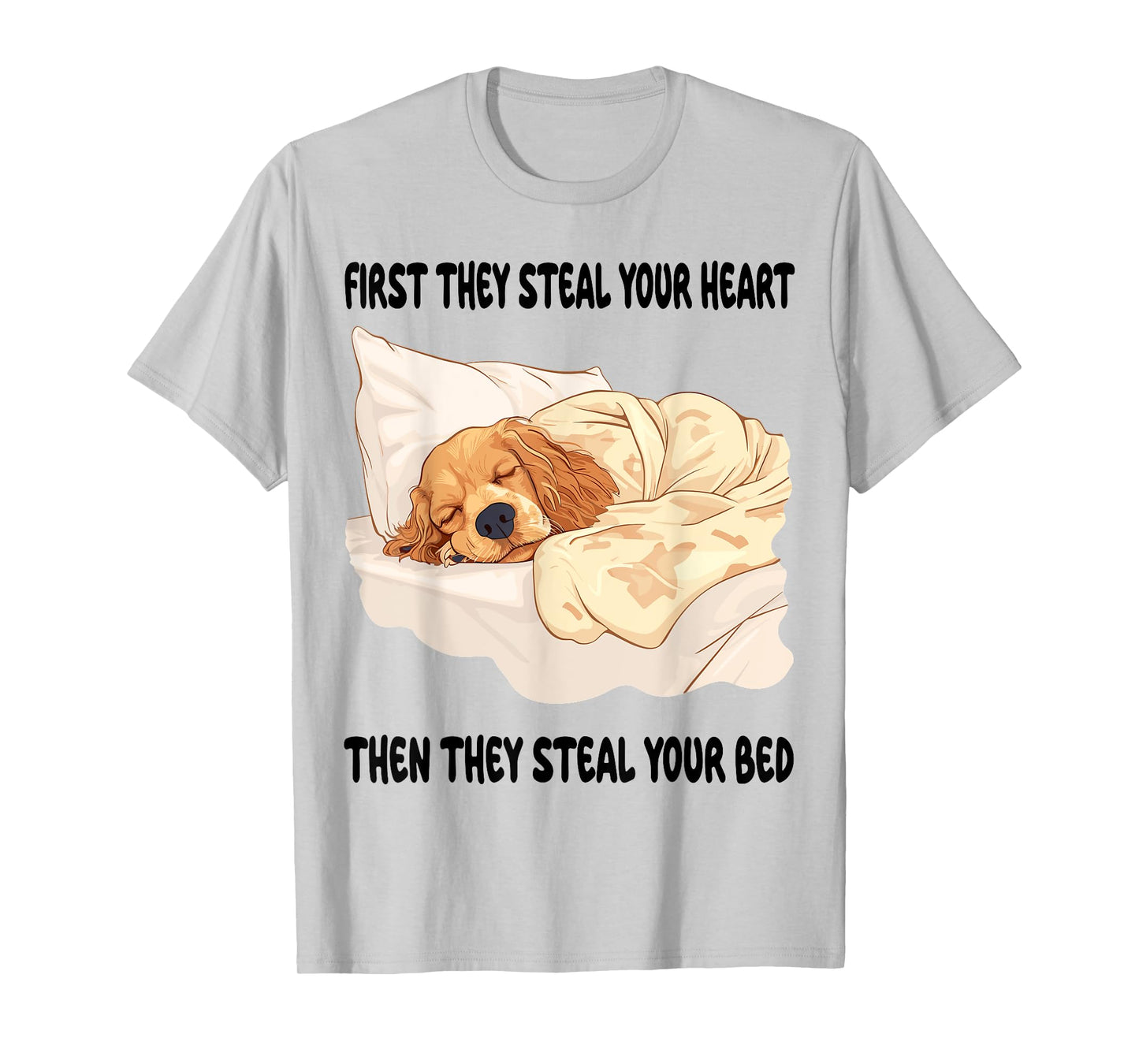 Cocker Spaniel Sleeping Pajamas Nightgown T-Shirt