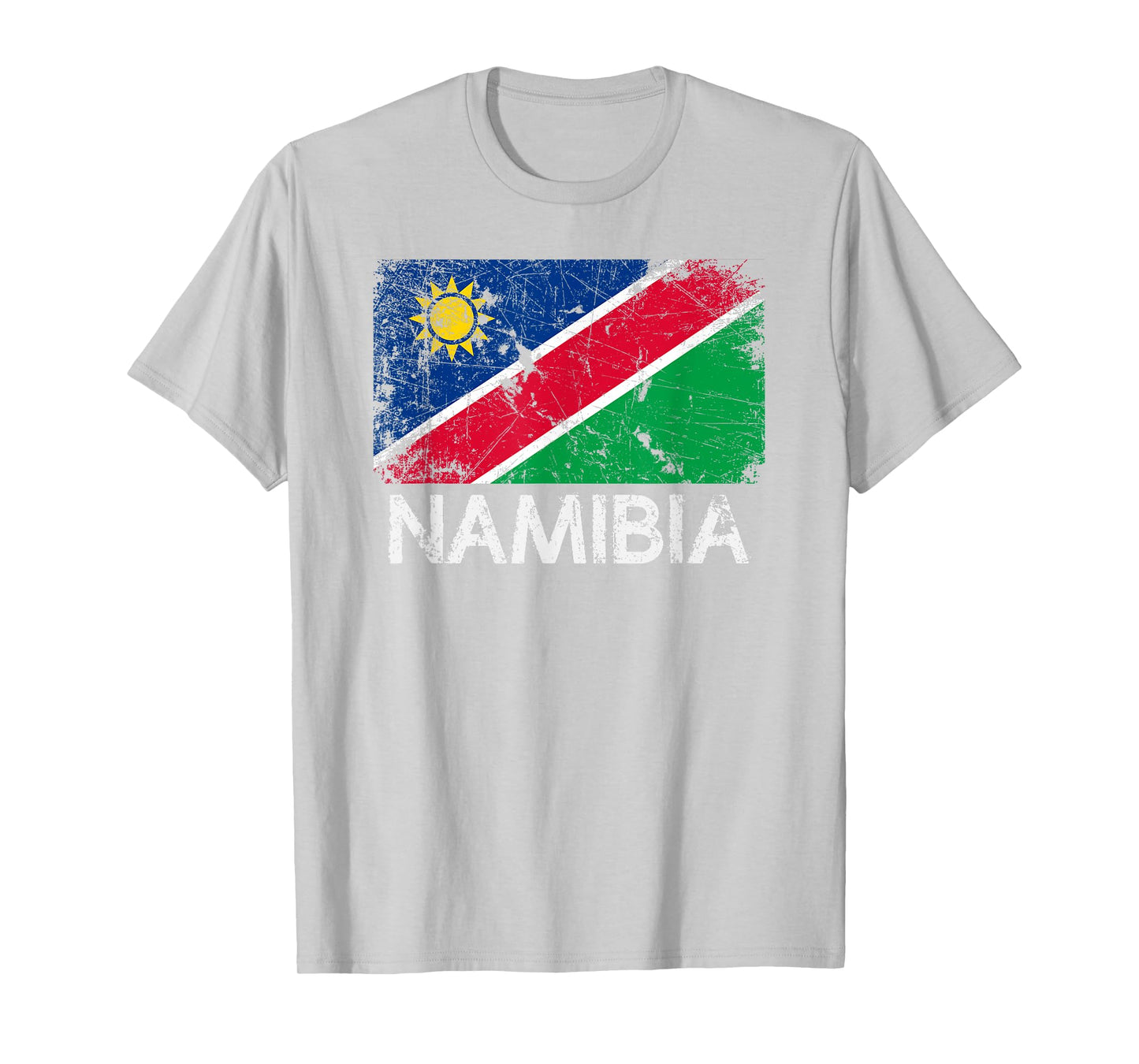 Namibian Flag T-Shirt | Vintage Made In Namibia Gift