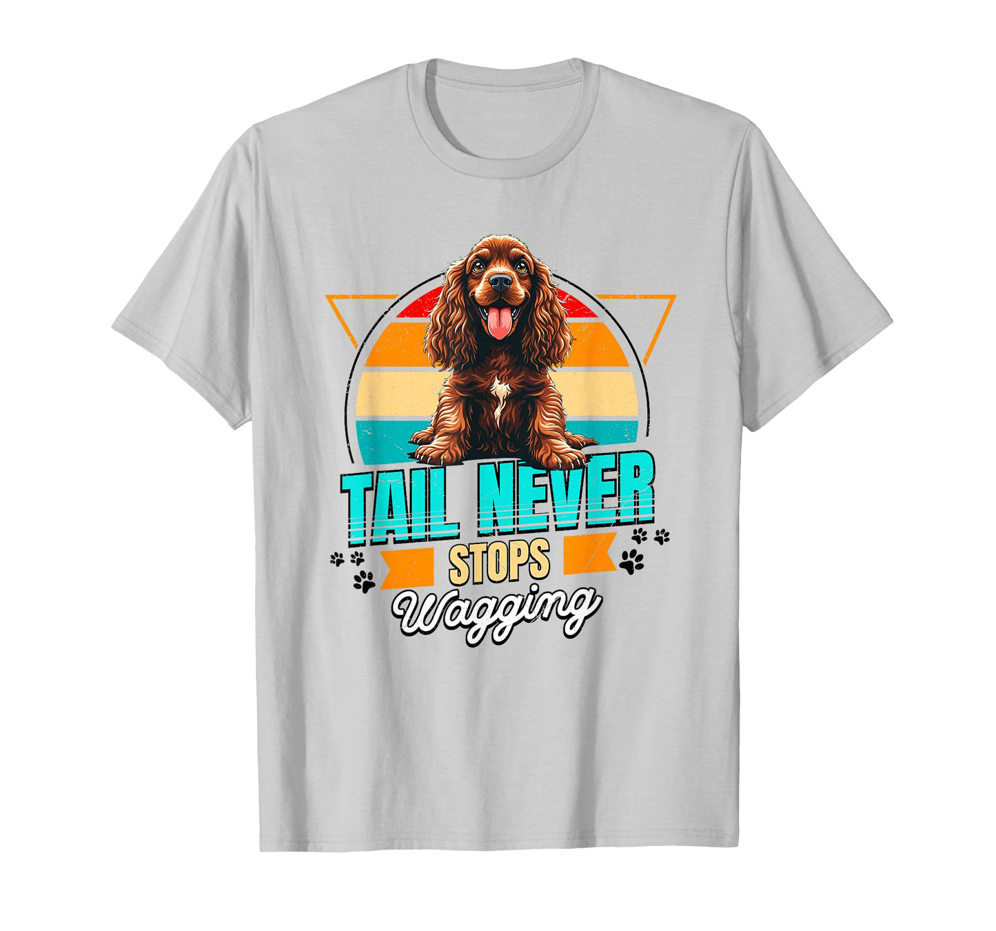 English Cocker Spaniel Lover Funny Cocker Spaniel Retro T-Shirt