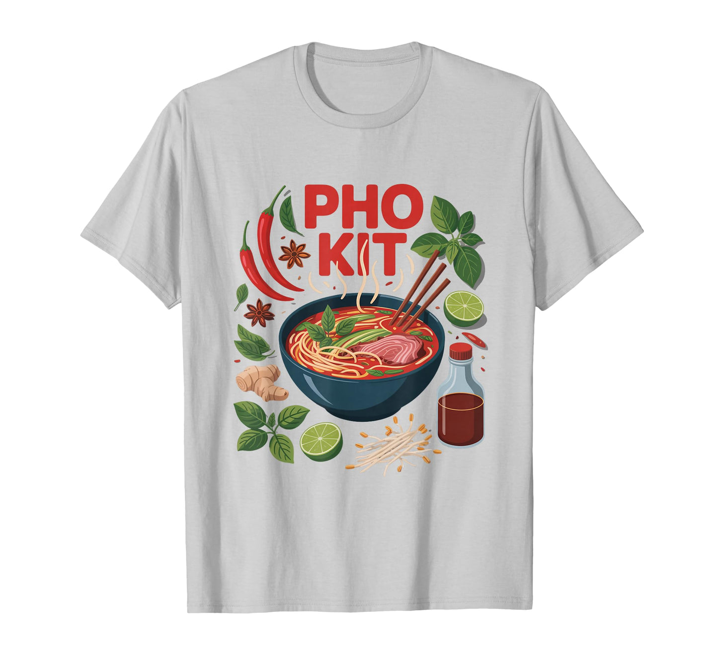 Pho Kit Soup Ingredients Pho Broth at Home Funny Pho Lover T-Shirt