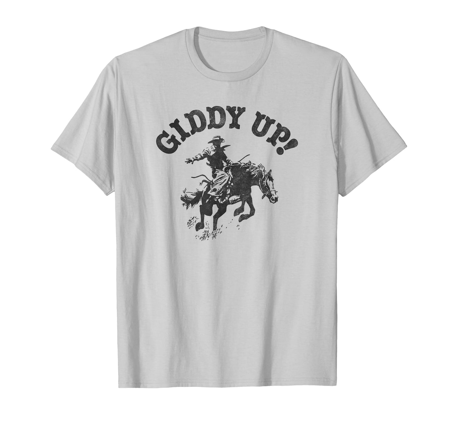 Trendy Giddy Up Classic Rodeo Black & White T-Shirt