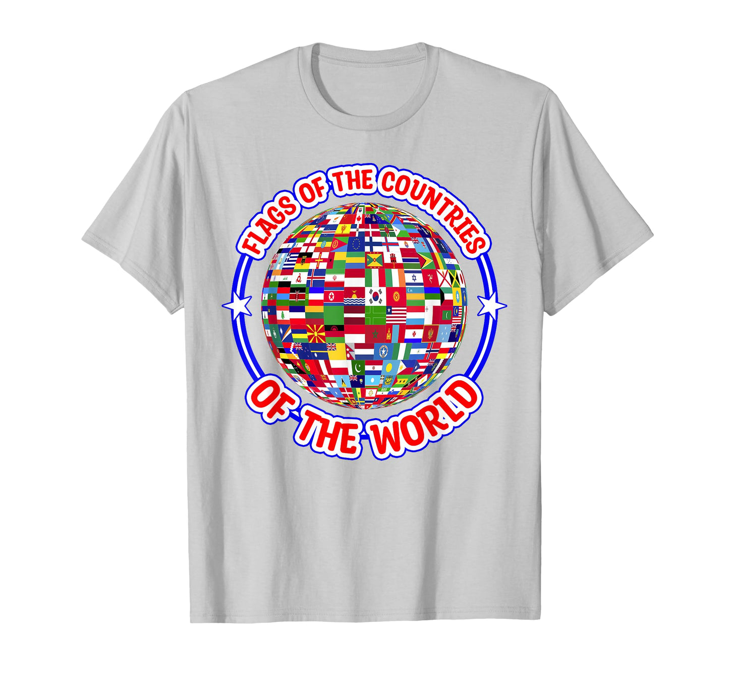Humanity & Traveler Designs Men's Earth Day Flag T-Shirt, White, Small