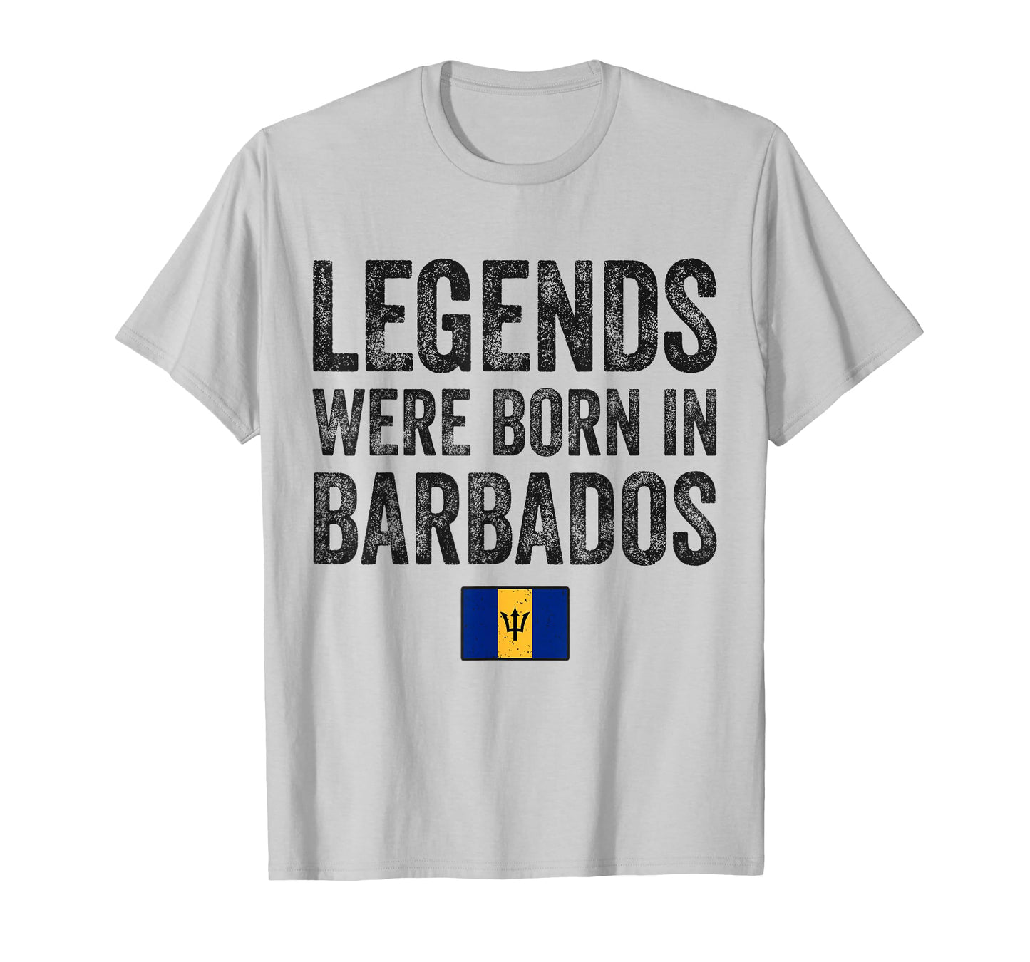 Legends Were Born In Barbados Barbadian Flag Pride Roots T-Shirt
