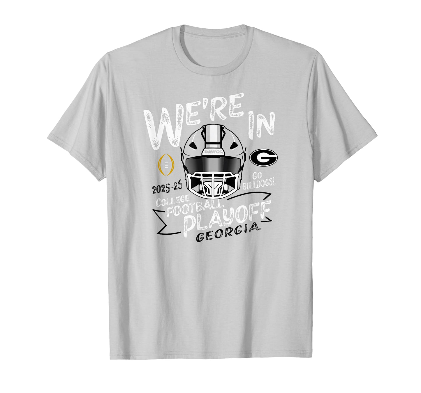 Georgia Bulldogs CFP College Football Playoff 2025-26 Red T-Shirt