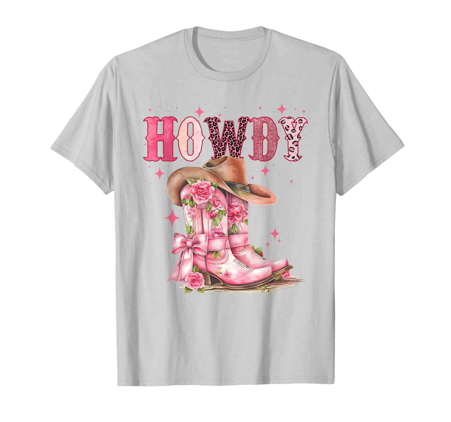 Howdy Southern Western Girl Country Rodeo Pink Cowgirl T-Shirt