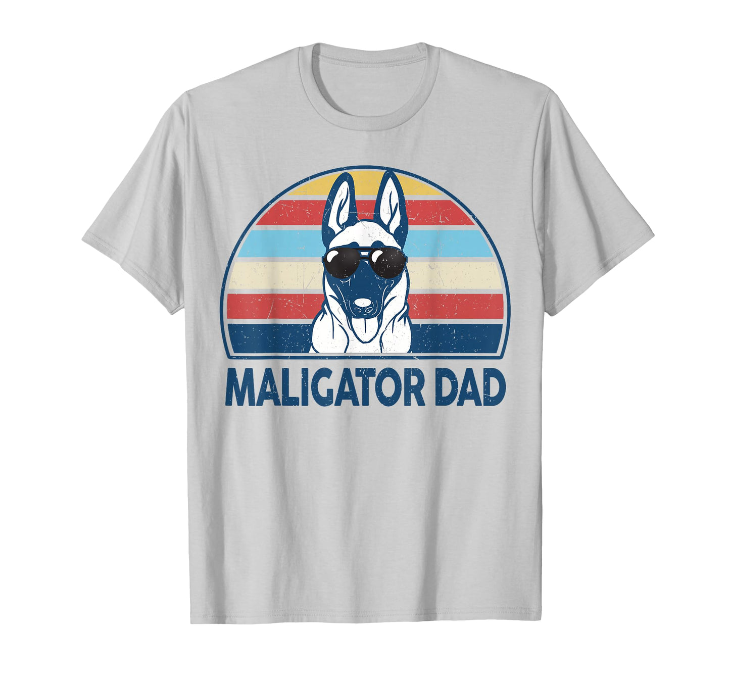 Funny Belgian Malinois Maligator Dad for Dog Lover T-Shirt