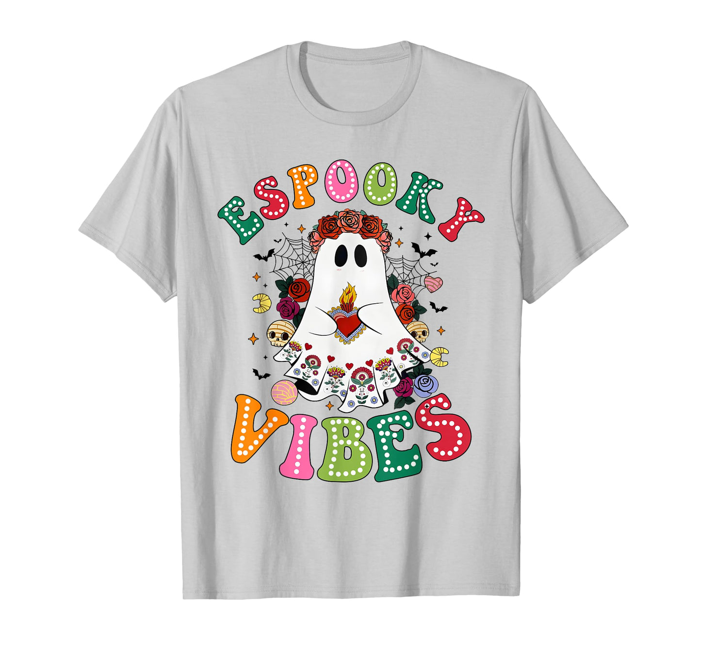 Espooky Vibes Spanish Mexican Teacher Boo Halloween T-Shirt