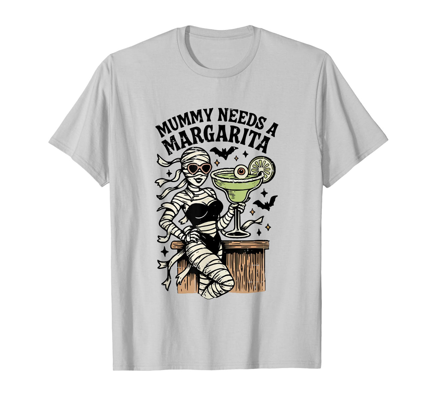 Mummy Needs A Margarita Summer Girly Summerween Halloween T-Shirt
