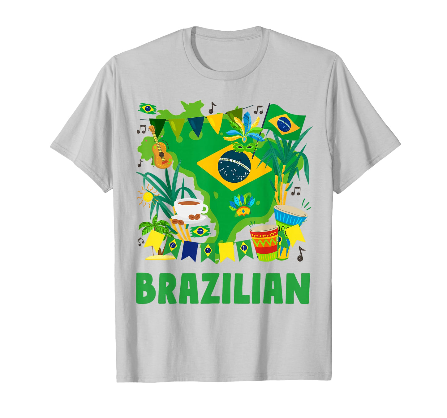 Brazil Flag Outfit Idea For Kids Brasil & Brazilian Flag T-Shirt