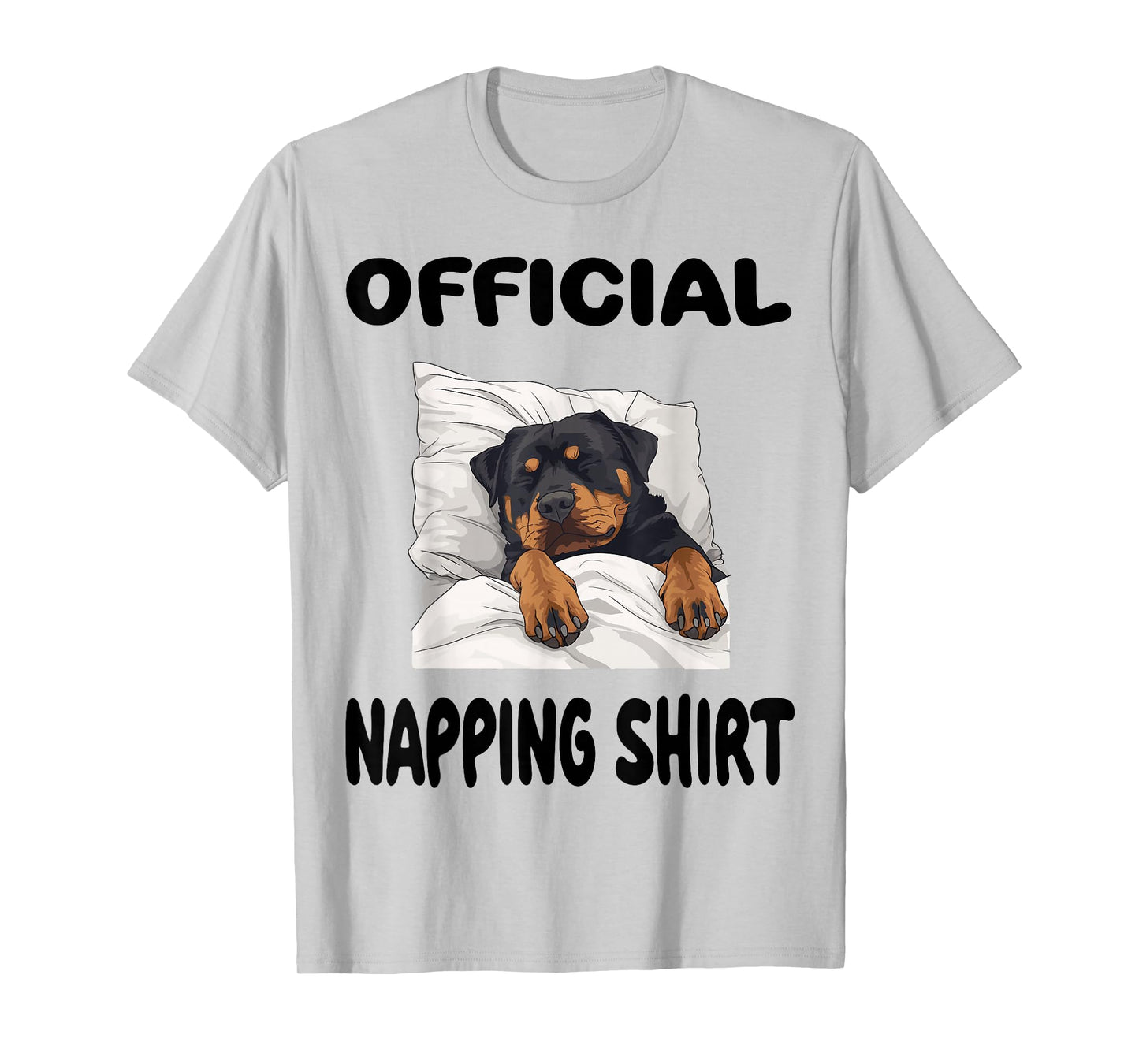 Rottweiler Rottie Dog Pajamas Nightgown Official Napping T-Shirt
