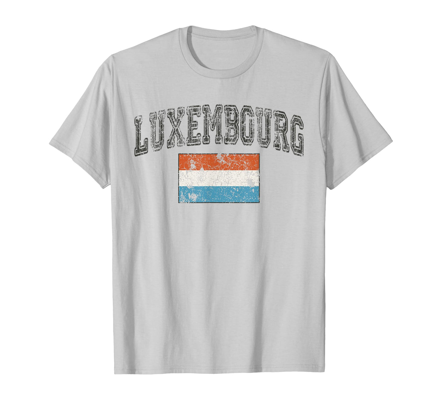 Vintage Retro Faded Luxembourg Flag T-Shirt