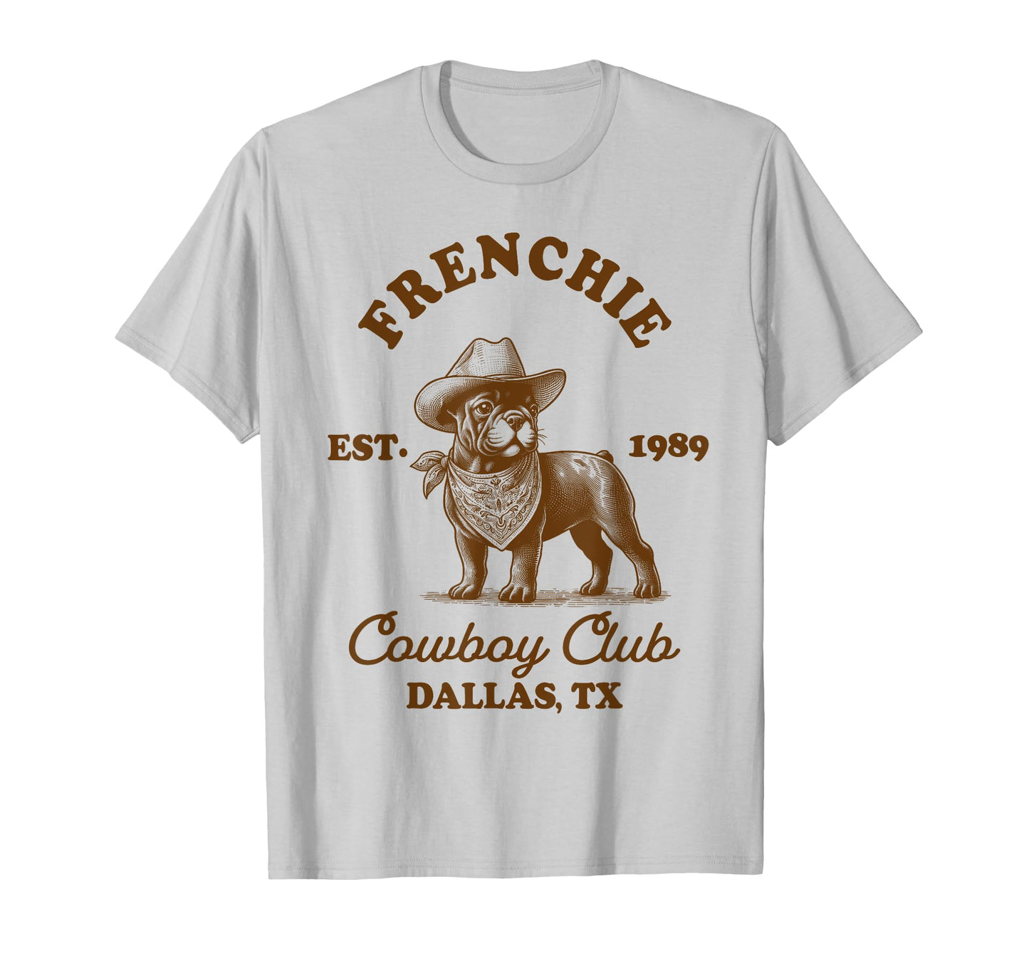 Frenchie Mom French Bulldog Mom Howdy Frenchie Cowboys Club T-Shirt