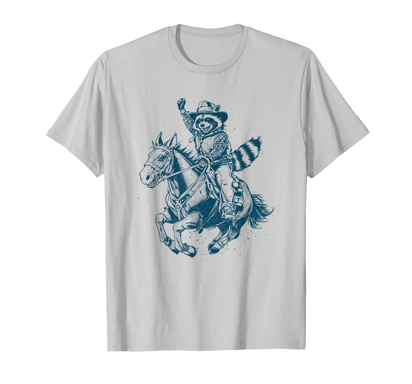 Funny Cowboy Raccoon Rodeo T-Shirt