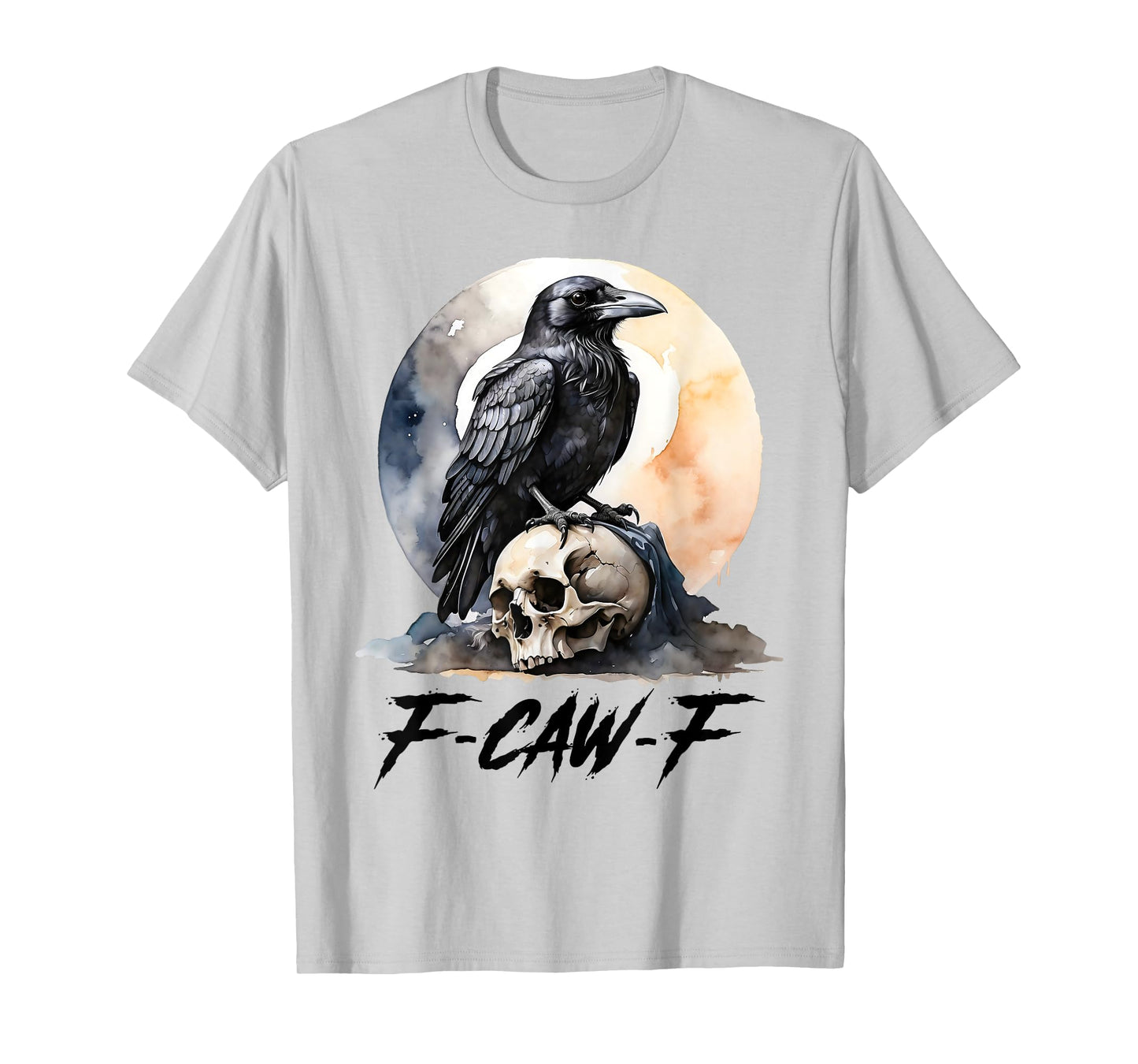 Black Crow F-Caw-F Gothic Dark Bird T-Shirt