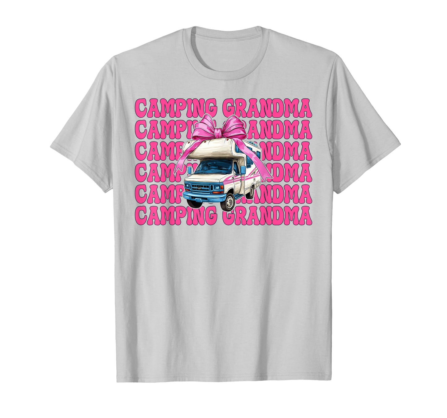 Camping Grandma RV Camping Camper Motorhome Nana Coquette T-Shirt