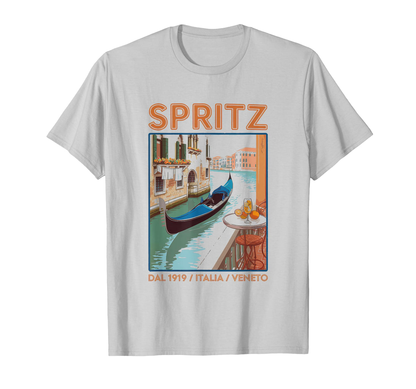 Spritz Veneto Tshirt Italia Vintage Orange Wine Cocktail T-Shirt