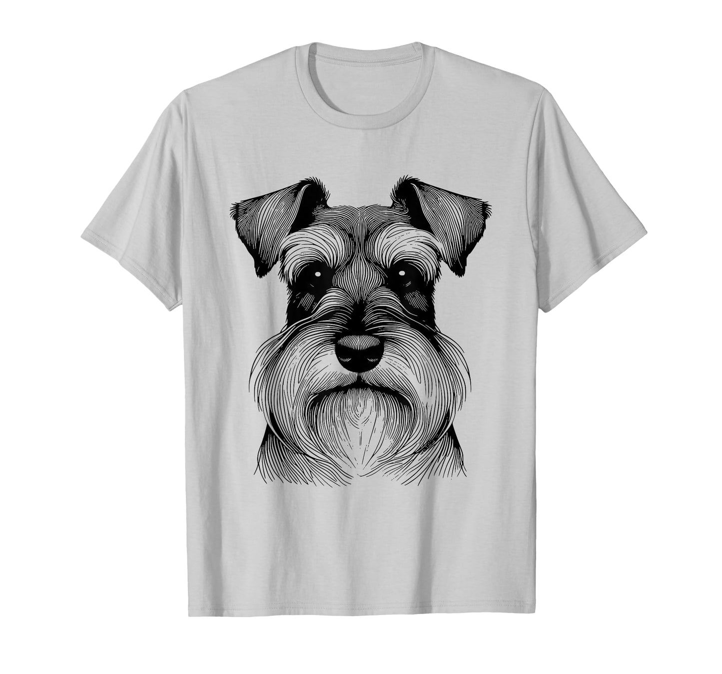 Dog Fingerprint - Miniature Schnauzer Dad Mom T-Shirt