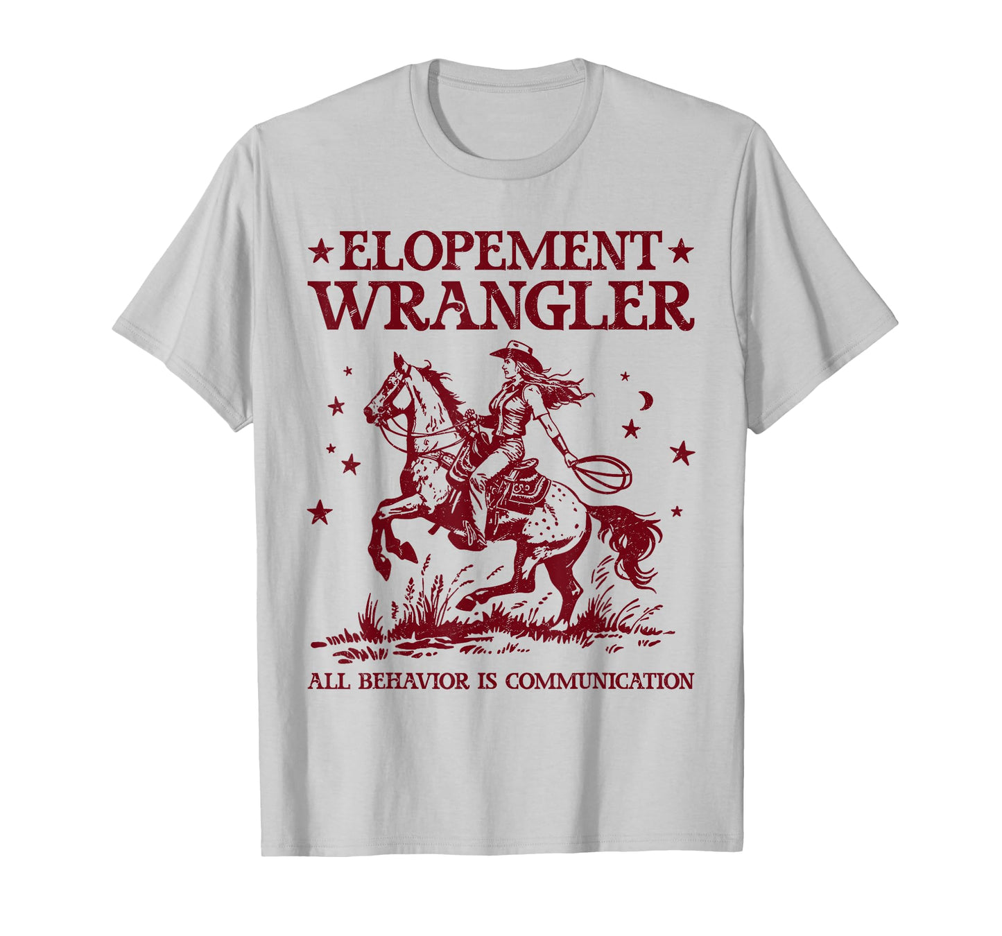 Elopement Wrangler Teacher ABA Behavior Support Cowboy T-Shirt
