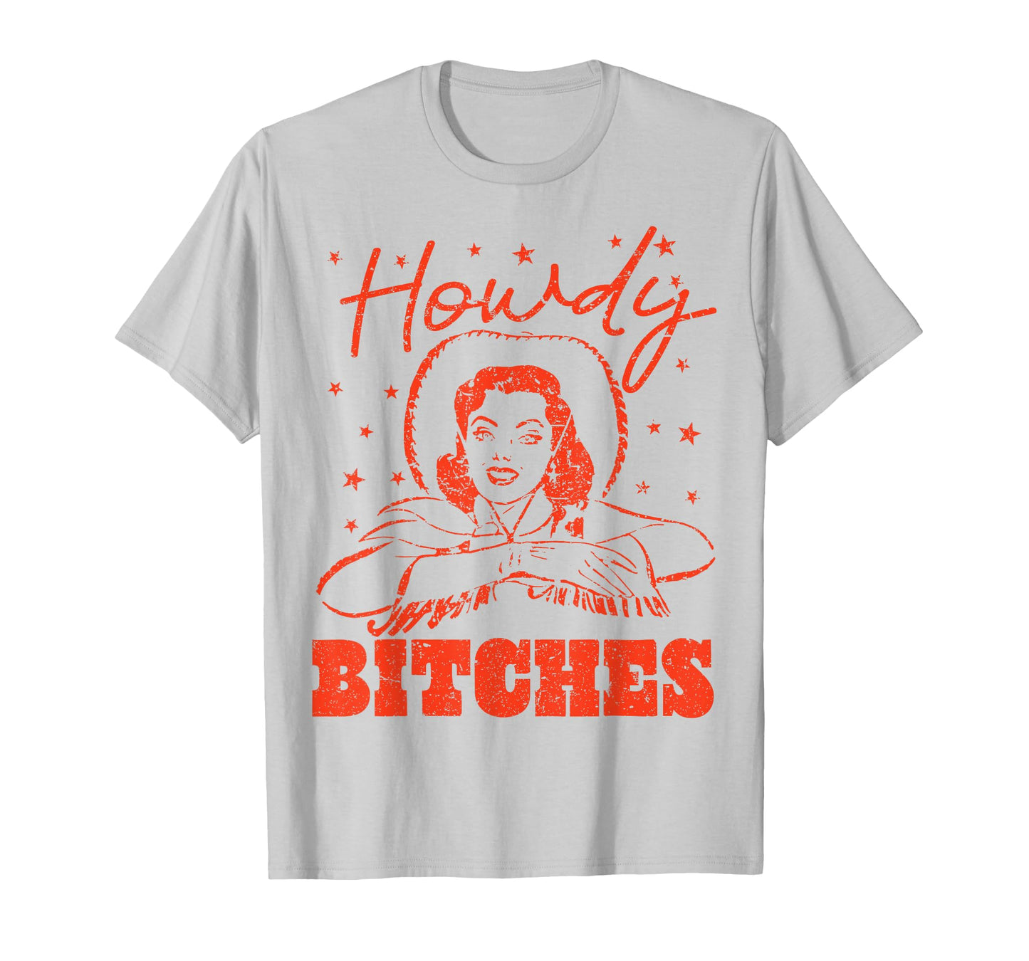 Vintage Howdy Bitches Rodeo Western Country Southern Cowgirl T-Shirt