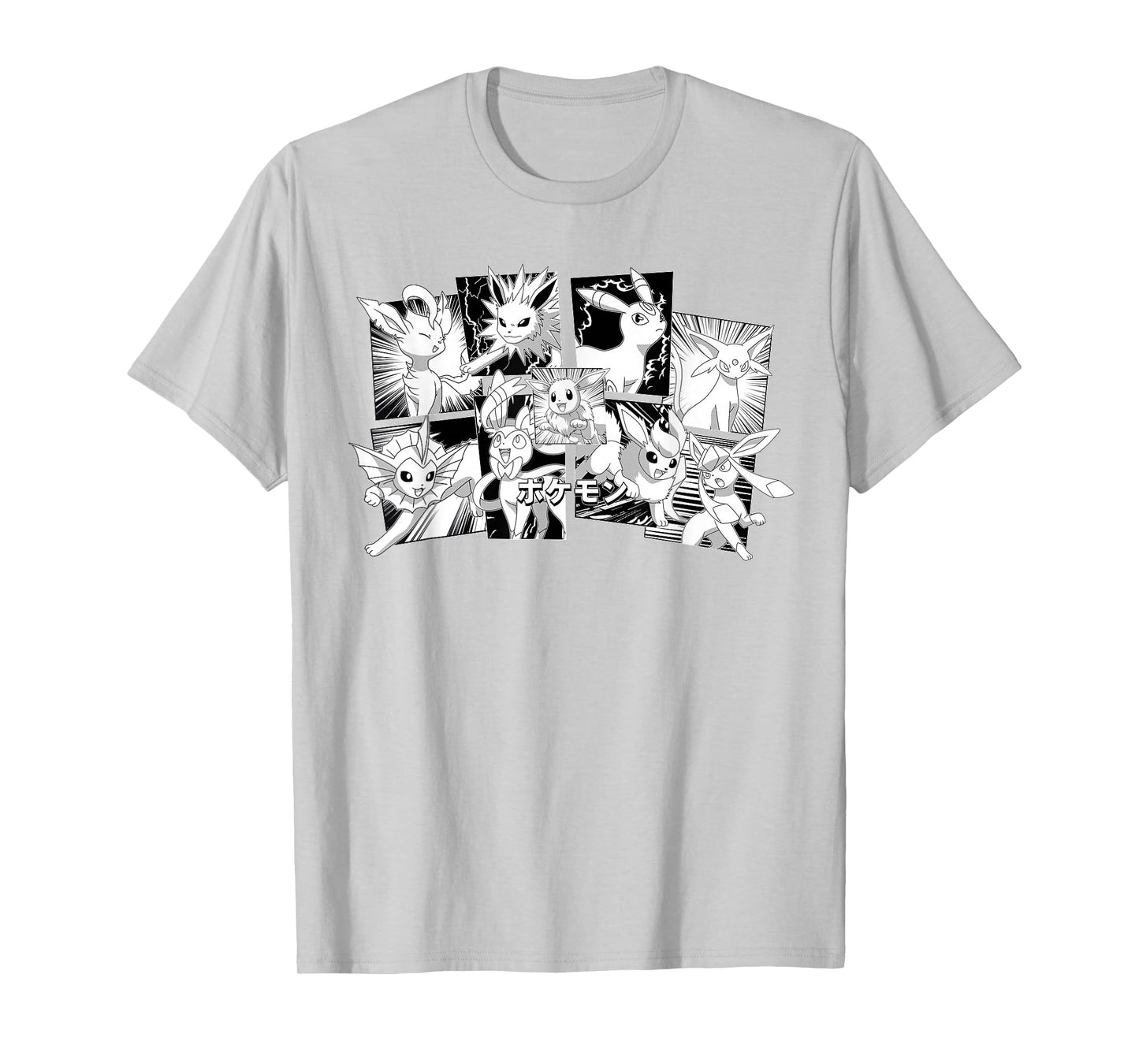 Pokémon - Eeveelutions Character Group Manga Panels T-Shirt