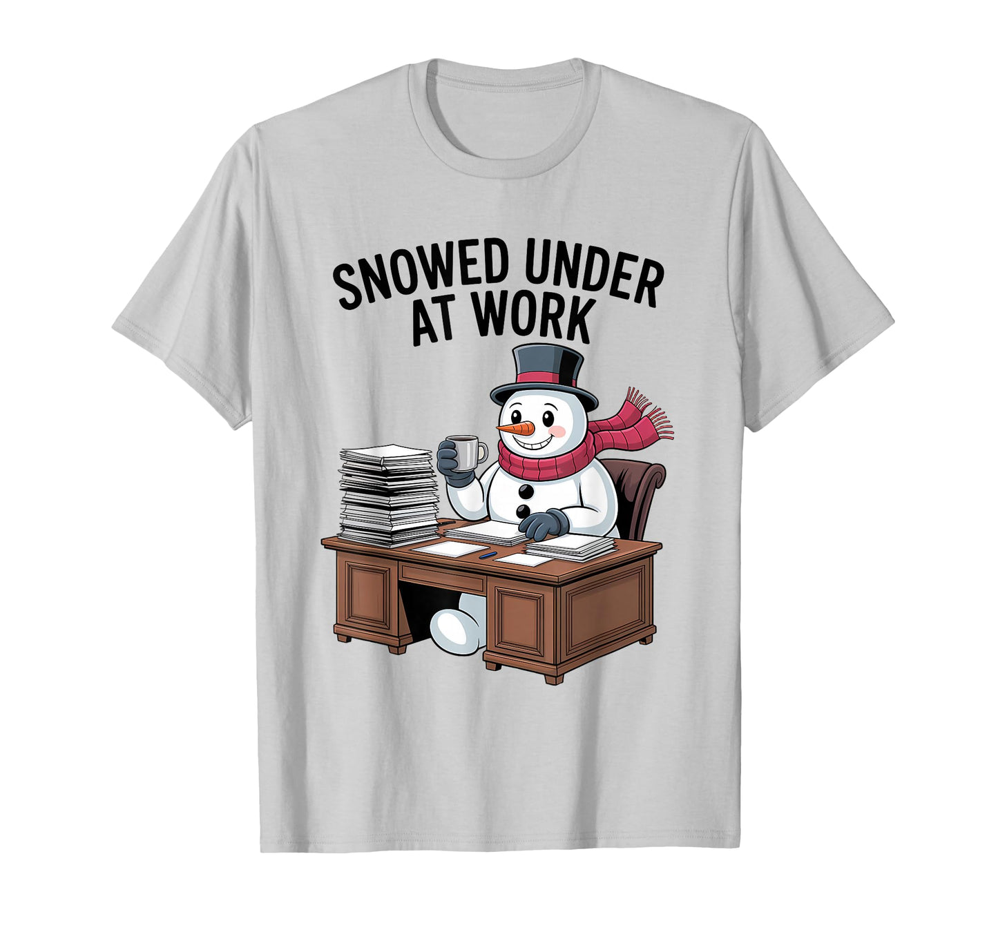 Snowed Under at Work Funny Office Holiday T-Shirt