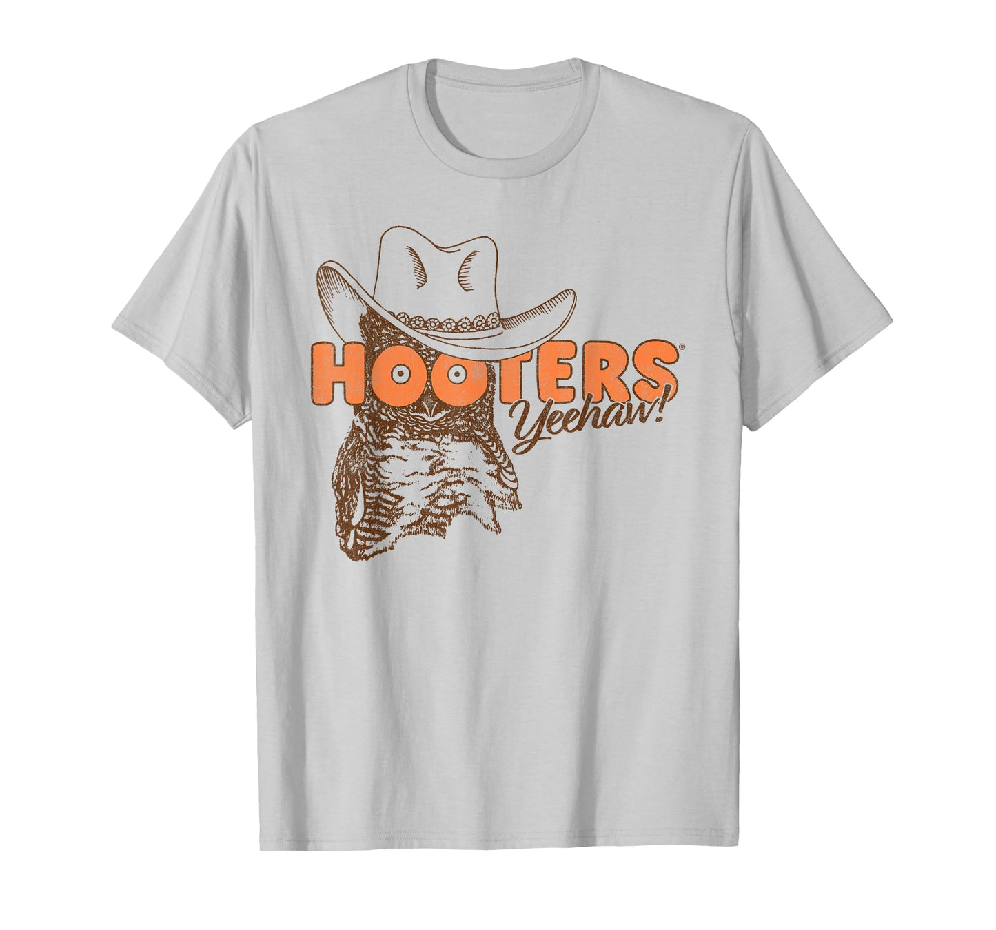Hooters Hootie The Owl Yeehaw! Country Cowboy Logo Funny T-Shirt