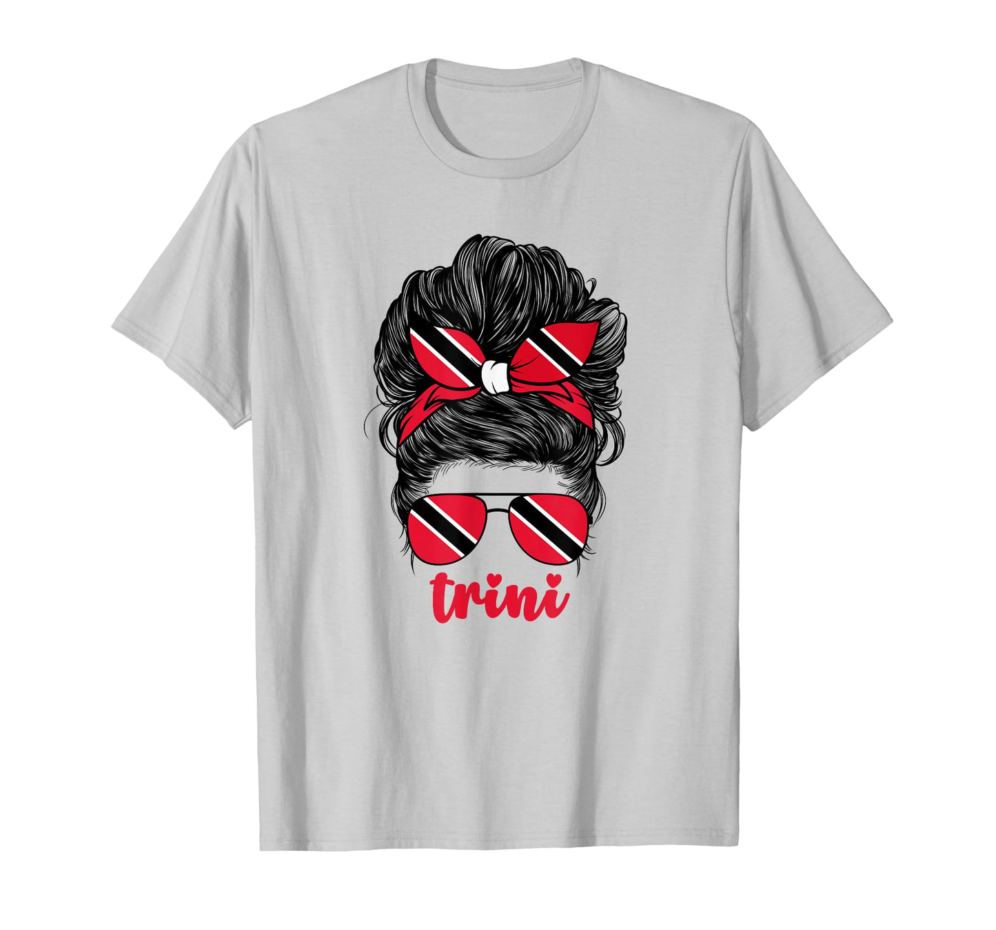 Trinidadian Girl For Women Trini Trinidad and Tobago Flag T-Shirt