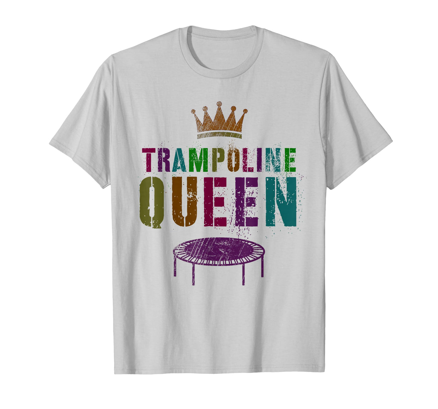 Gymnastics Girls Team TRAMPOLINE QUEEN Gymnast Squad Ladies T-Shirt