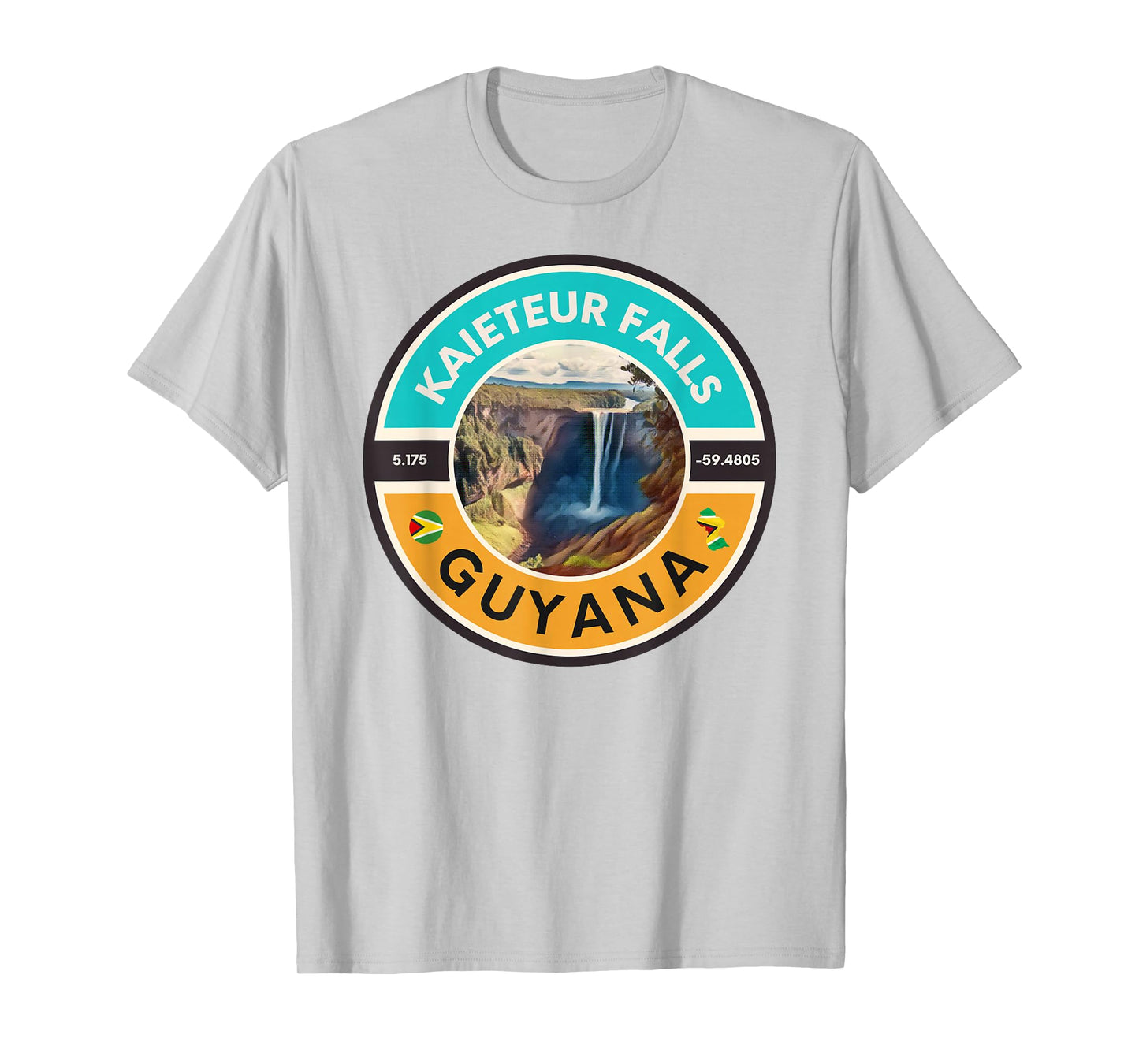 Kaieteur Falls Guyana - Geographic Location T-Shirt