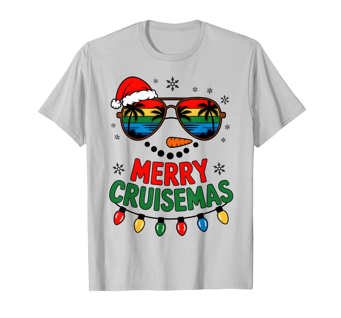 Merry Cruisemas 2025 Christmas Santa Snowman Cruise Family T-Shirt