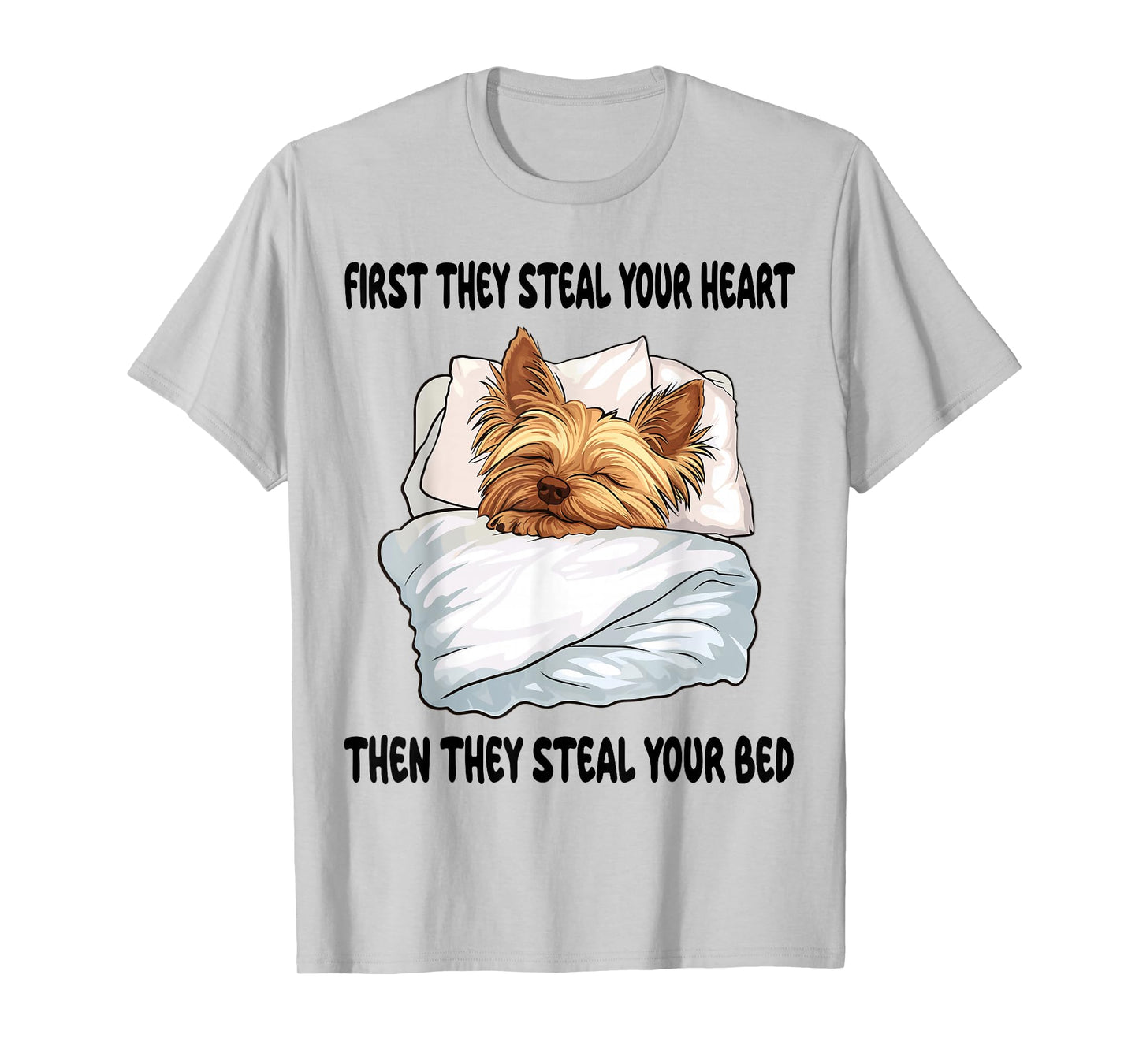 Yorkshire Terrier Yorkie Sleeping Pajamas Nightgown T-Shirt