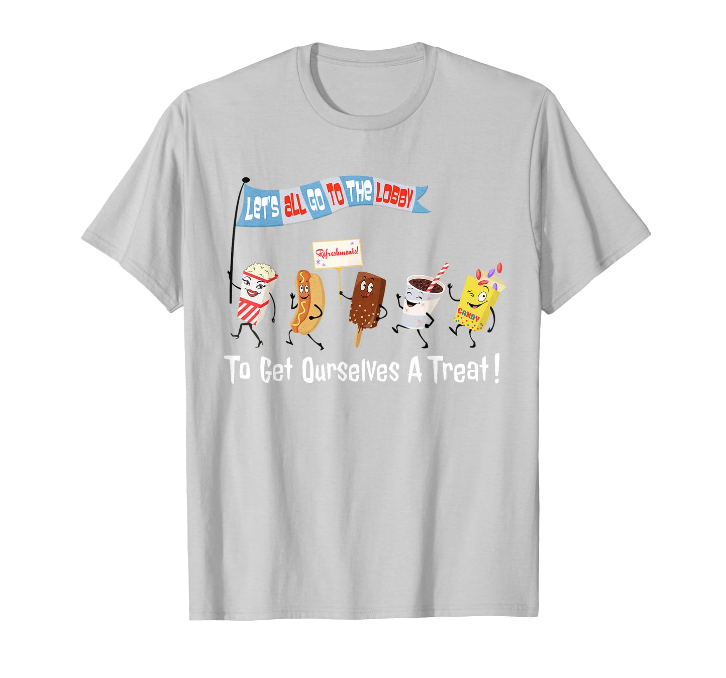 Let’s All Go to The Lobby Treat Retro Style tee Movie Funny T-Shirt
