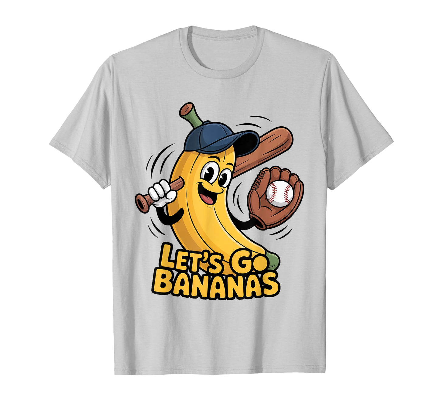 Funny Let's Go Bananas Cute Banana Fruit Lover Game Day Kids T-Shirt