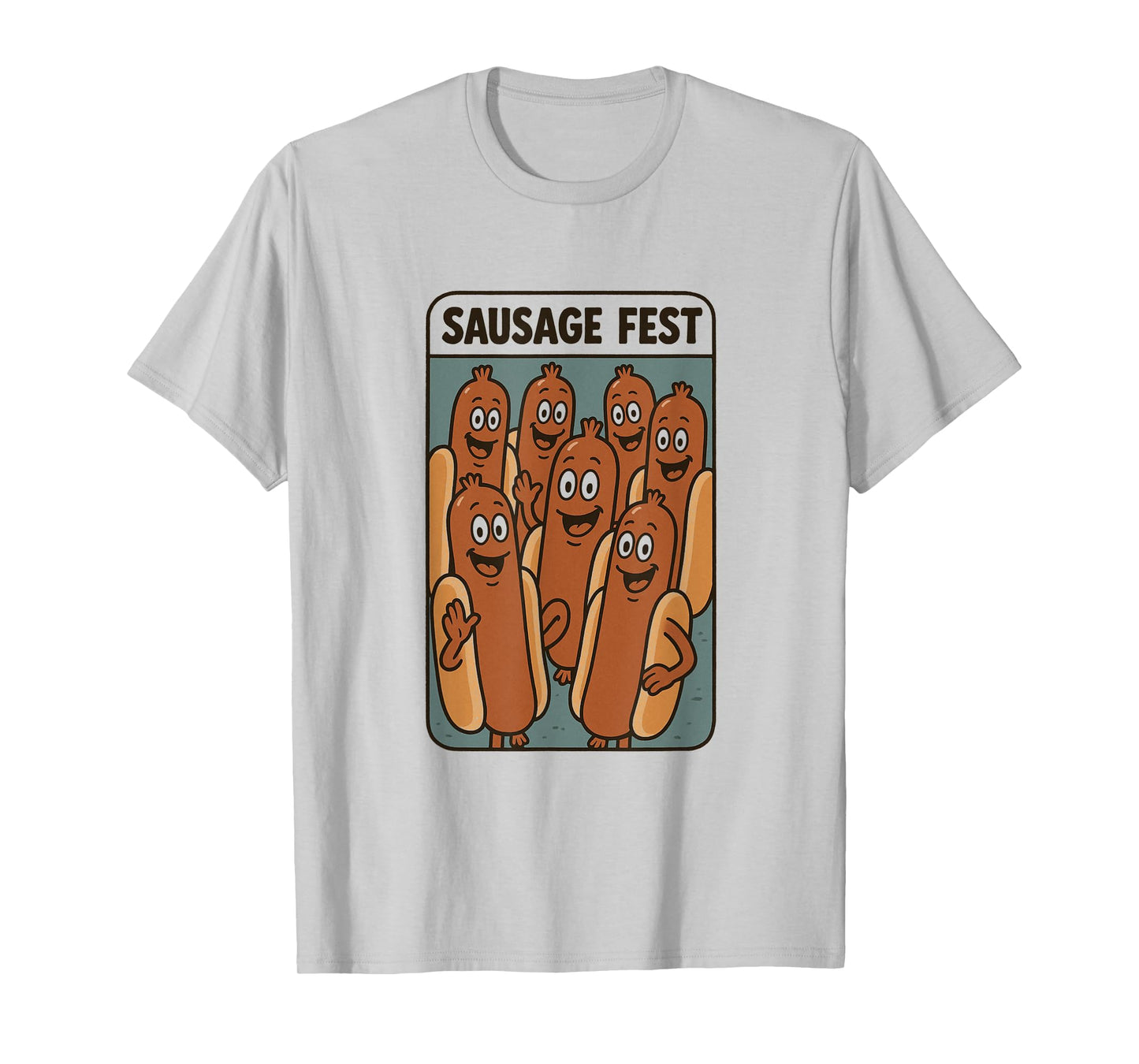 Funny Sausage Fest for Men | Hilarious Hot Dog Wiener Party T-Shirt