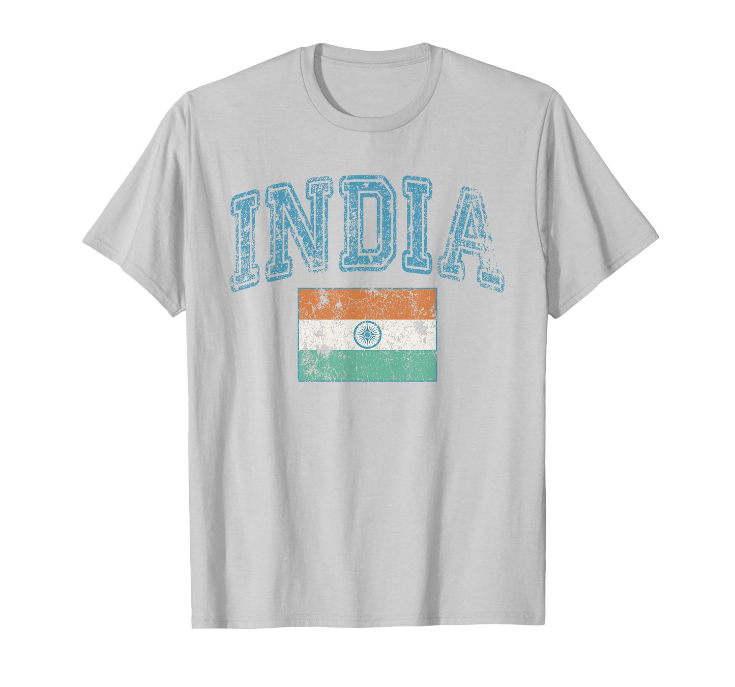 Vintage Retro Faded India Flag Indian Pride T-Shirt
