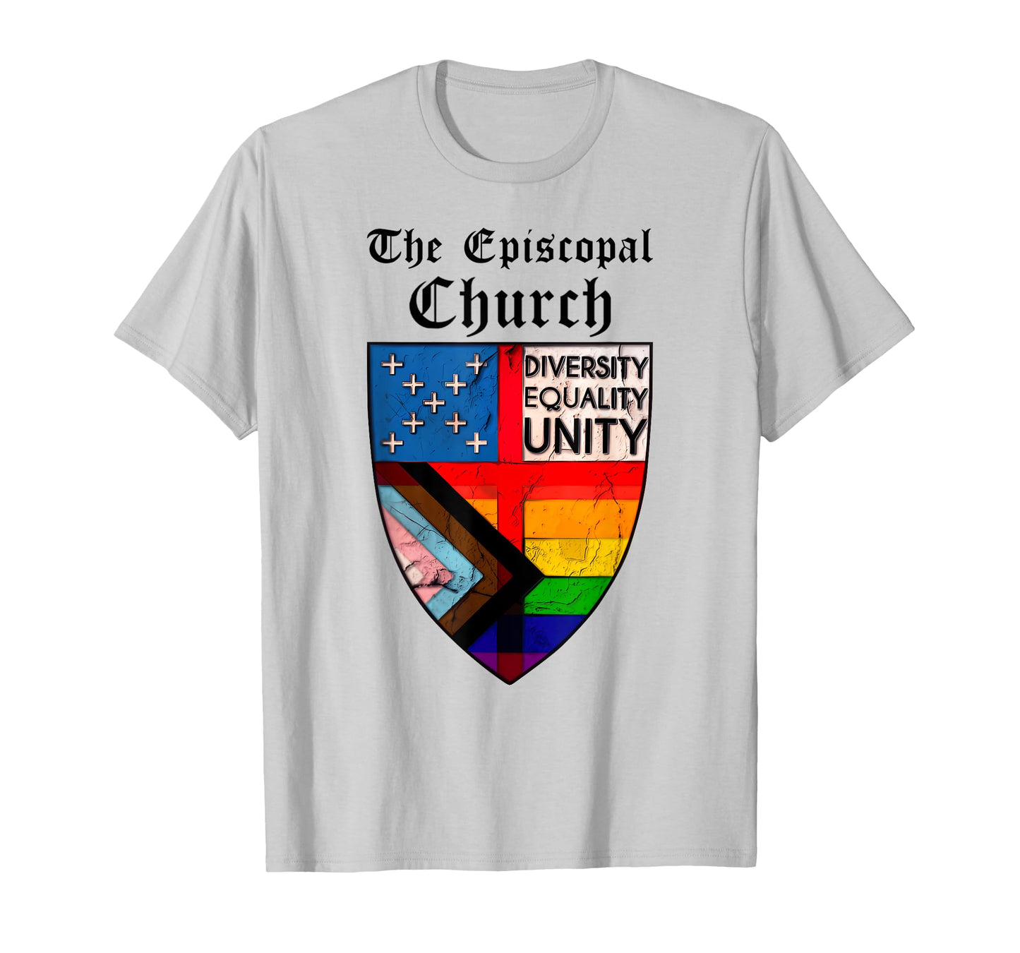 Vintage The Episcopal Church, Rainbow Equality Gay Flag T-Shirt