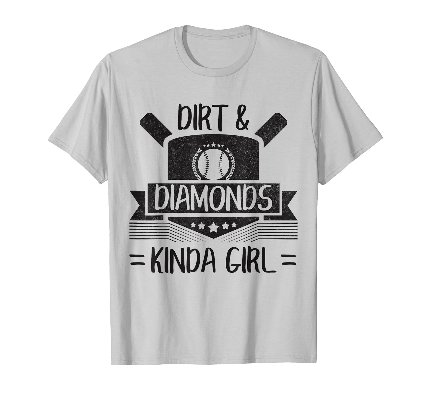 Fun Cute Baseball Softball Home Plate Kinda Girl T-Shirt