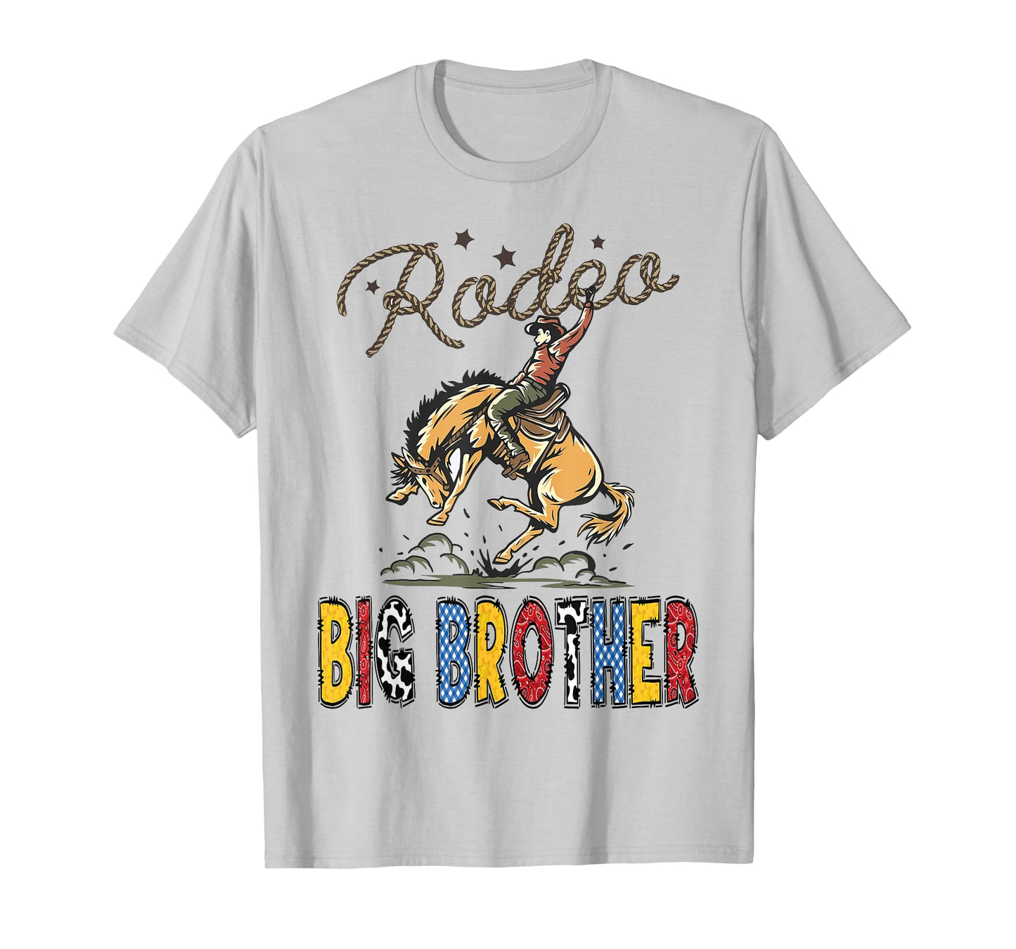 Rodeo Big Brother Cowboy Cowgirl Birthday Family Matching T-Shirt
