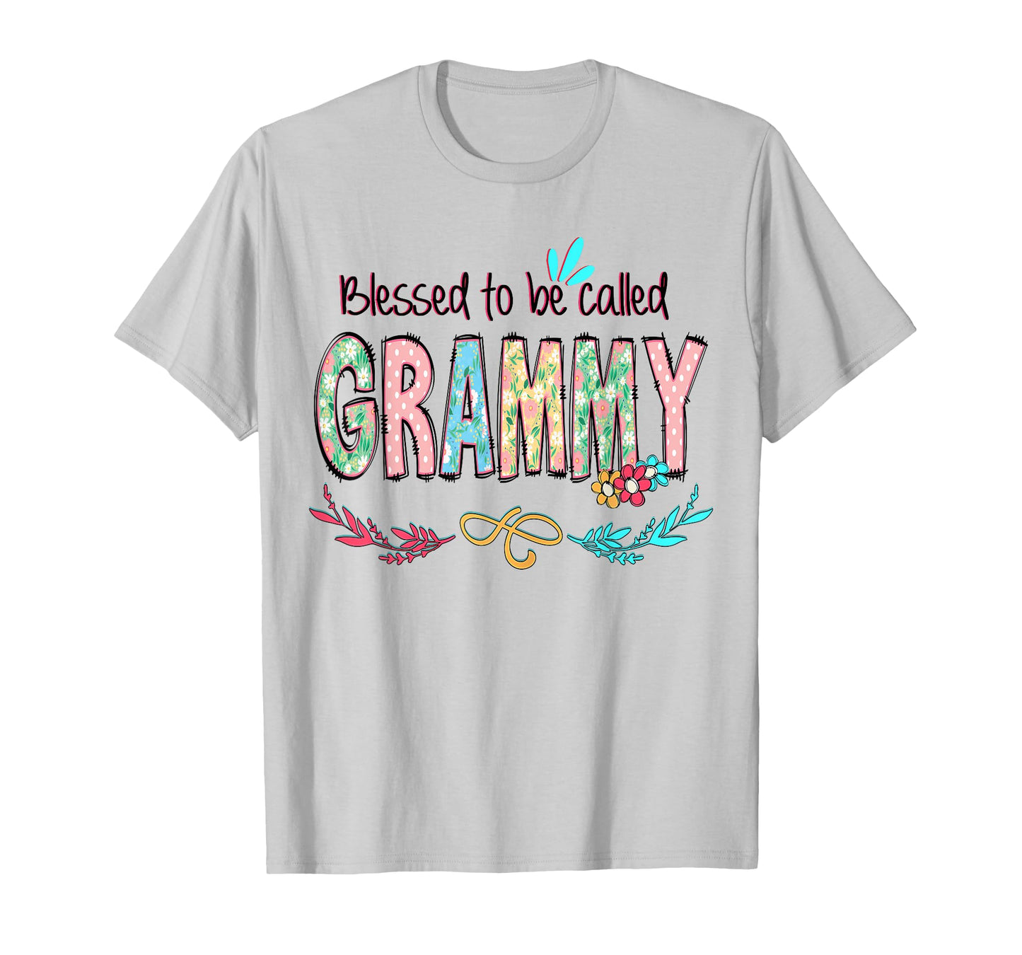 Blessed to Be Called Grammy Floral Mother's Day T-Shirt
