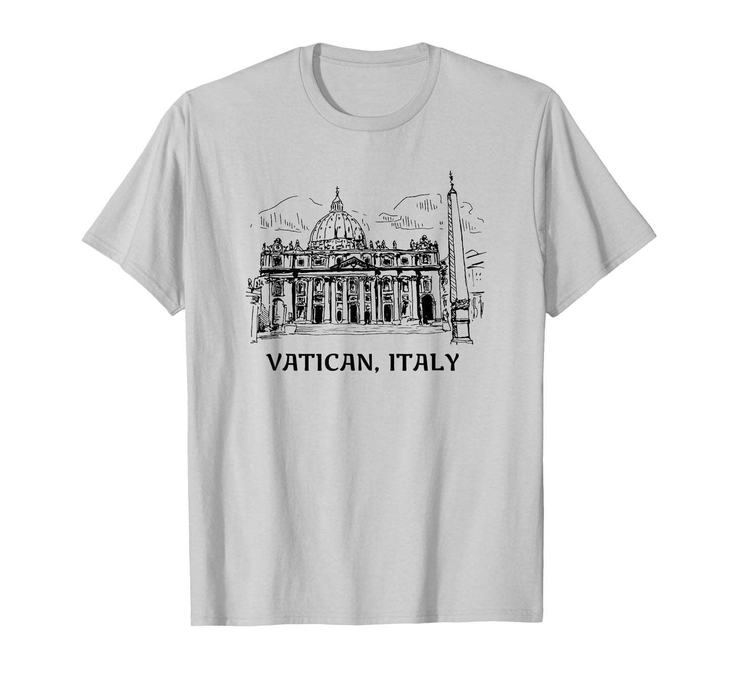 Tee4One Travel Vacation Countries Vatican City Italy Summer Travel T-Shirt