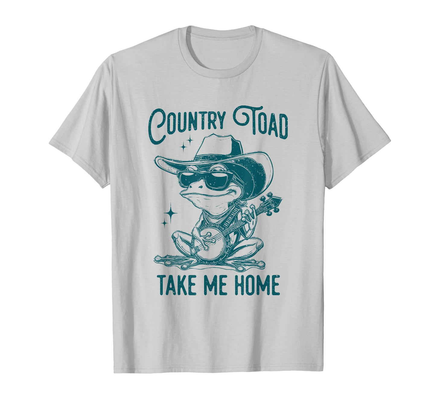 Country Toads Take Me Home Retro Banjo Funny Toad T-Shirt