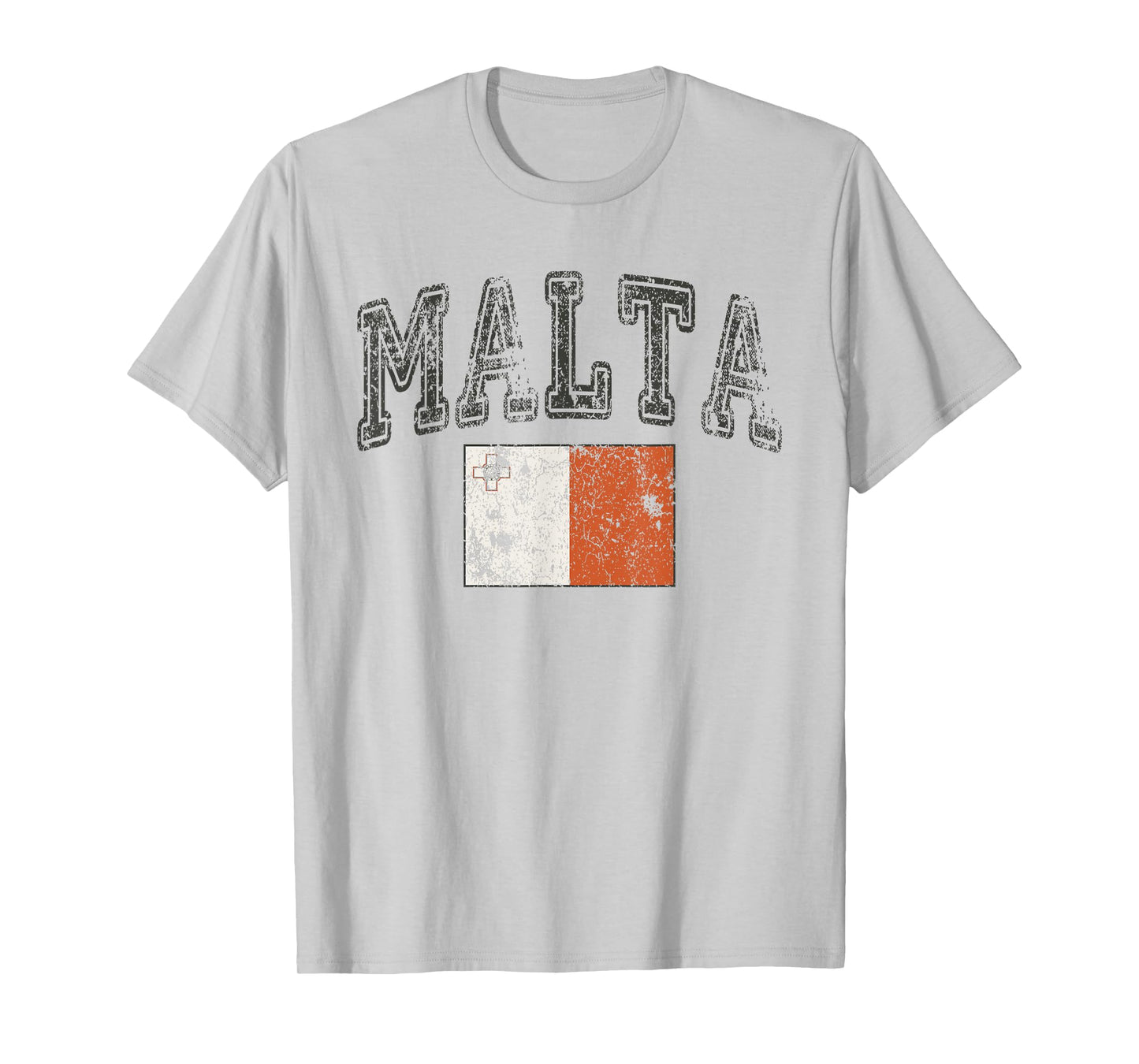 Vintage Retro Faded Malta Flag Maltese Pride T-Shirt