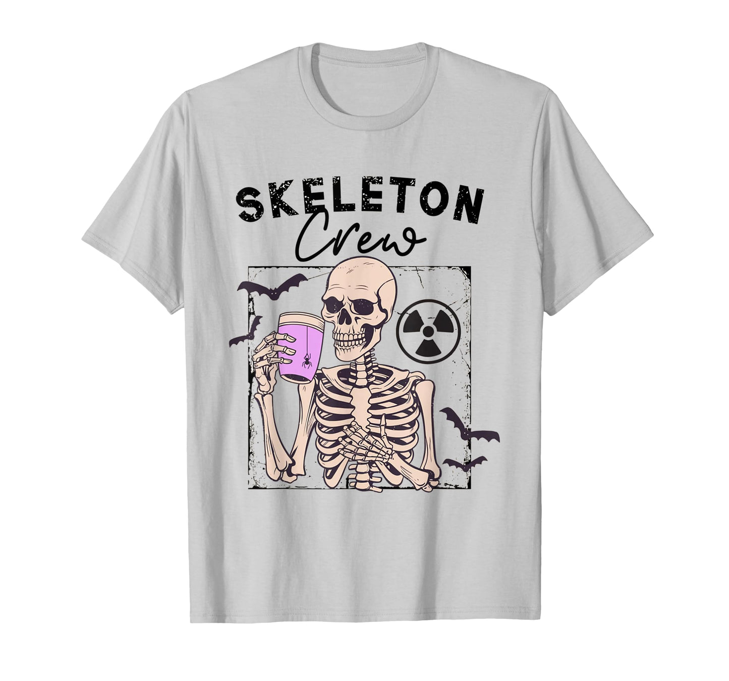 Radiology Halloween Xray Tech Skeleton Coffee Crew CT Tech T-Shirt