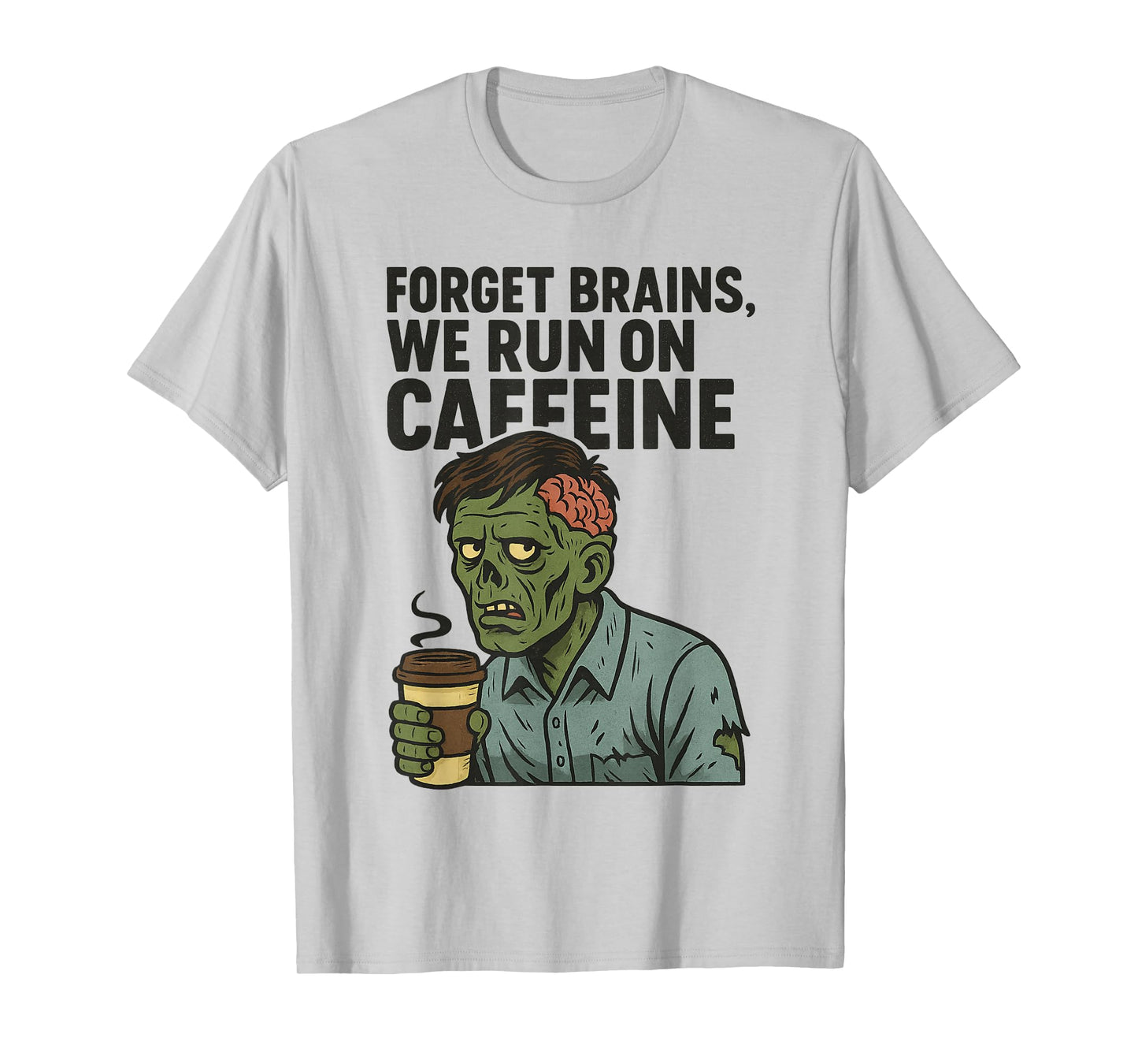 Zombie Coffee Humor T-Shirt