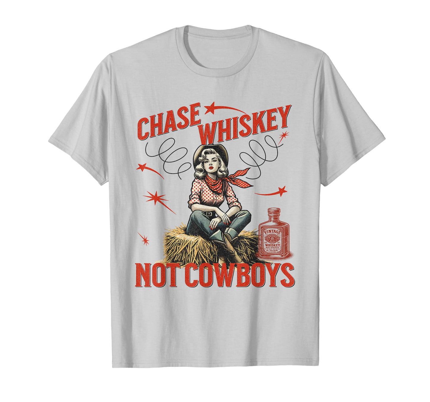 Chase Whiskey Not Cowboys Retro Rodeo T-Shirt