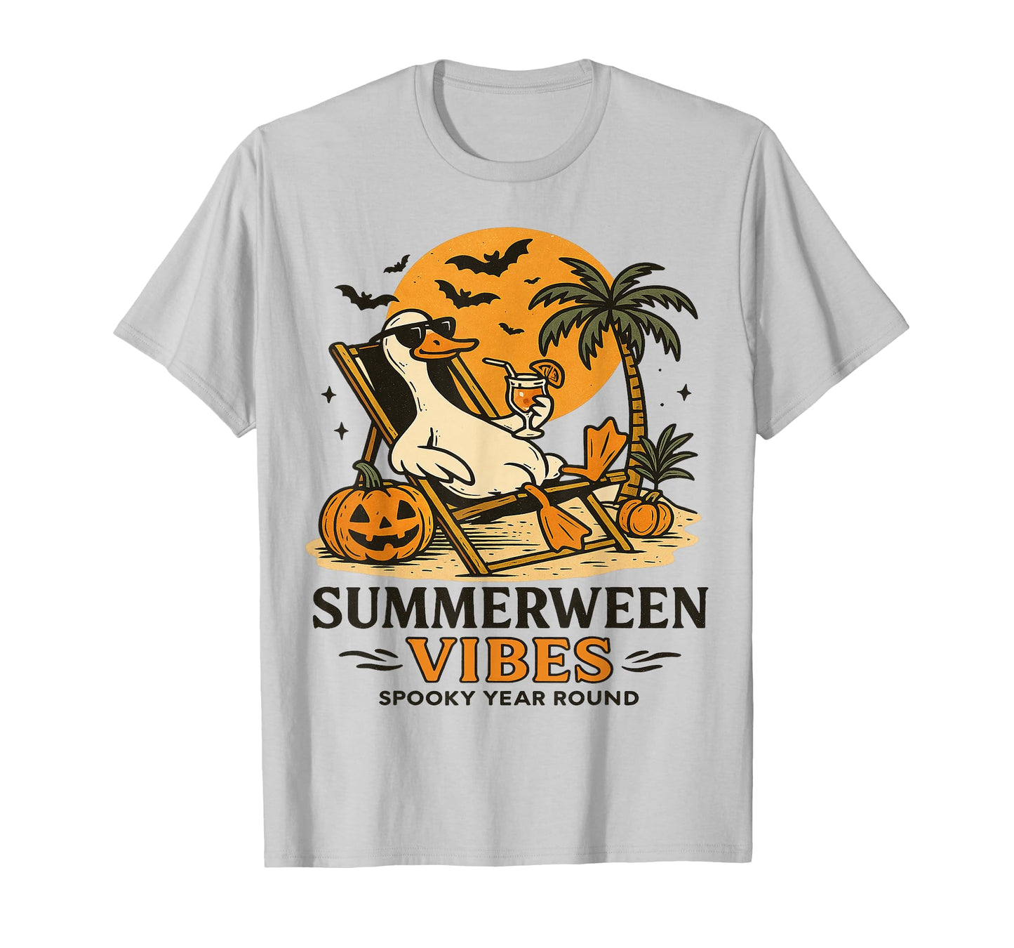 Summerween Goose Spooky Summer summerween party Halloween T-Shirt