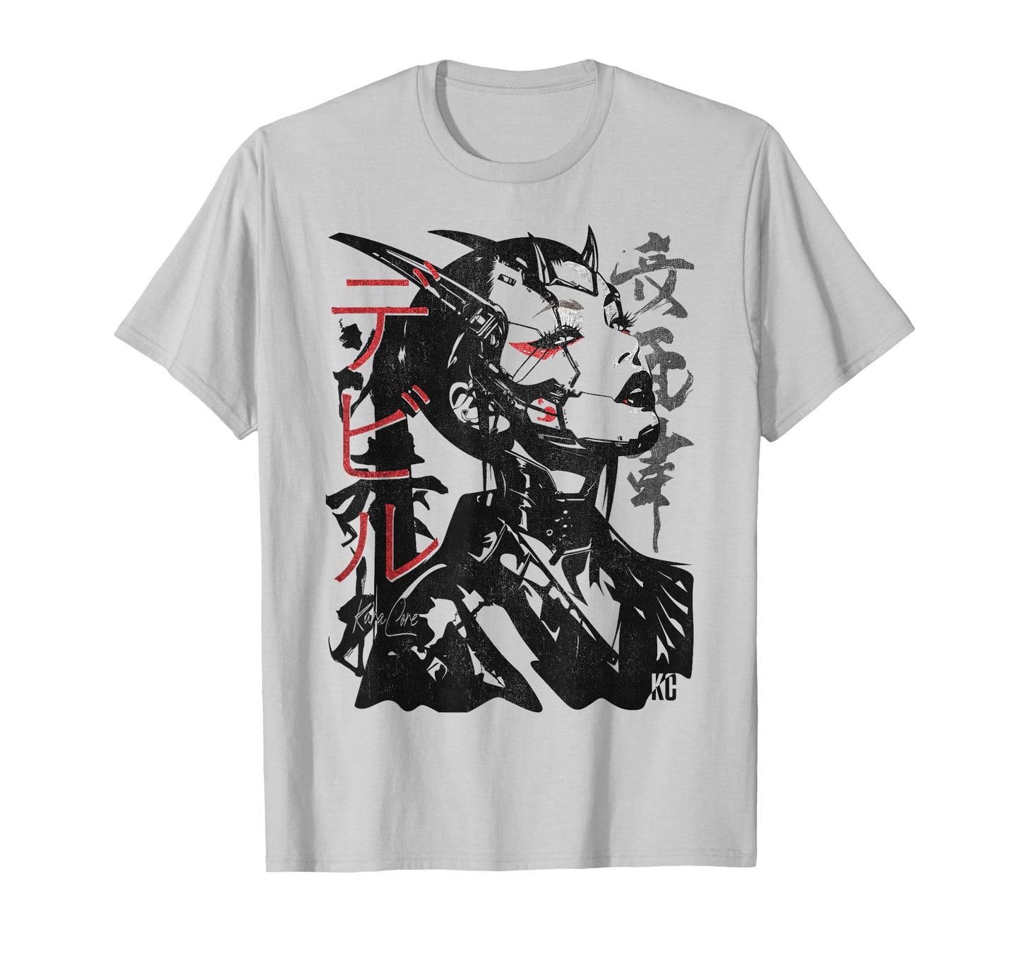 Japanese Streetwear Cyberpunk Y2K Techwear Retro Manga Anime T-Shirt