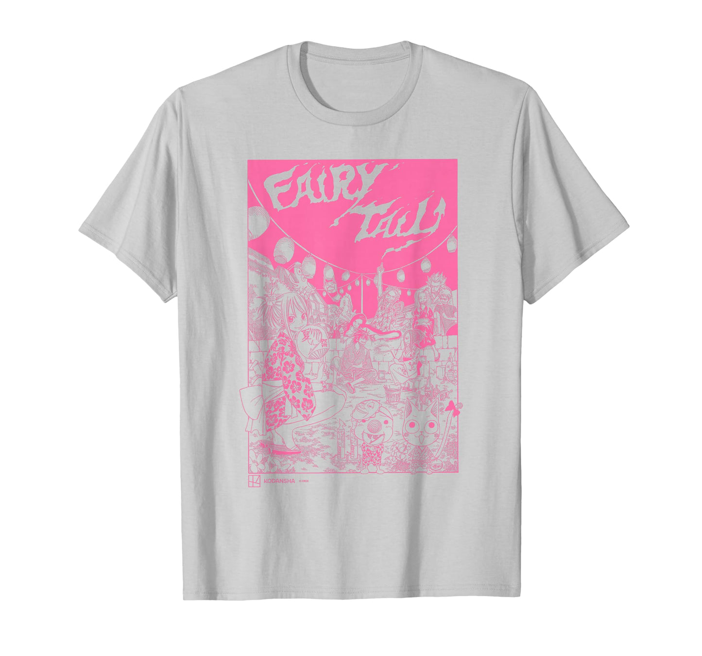 Fairy Tail Main Characters At A Summer Festival Poster T-Shirt